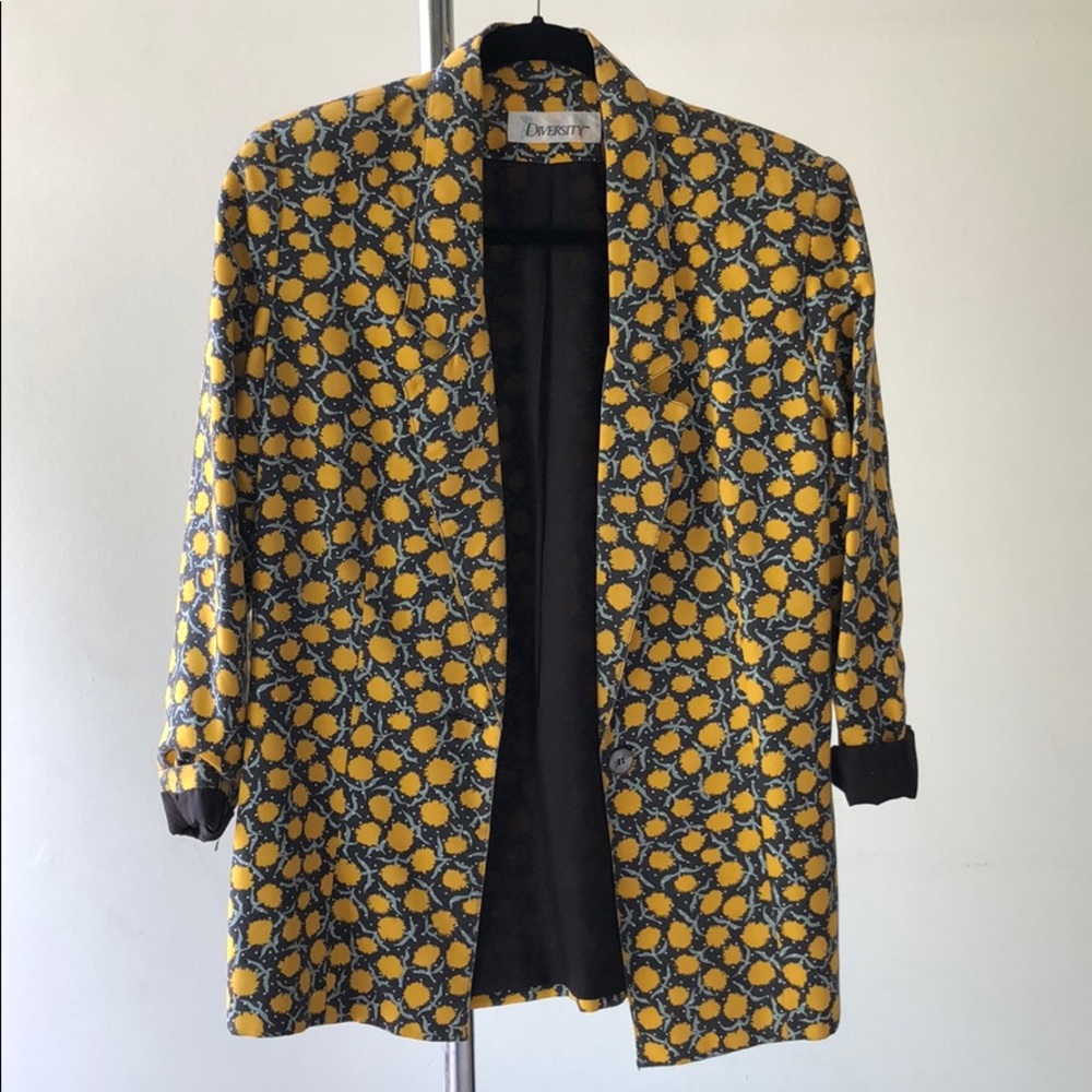 Dandelion Print Blazer 80’s / 90’s